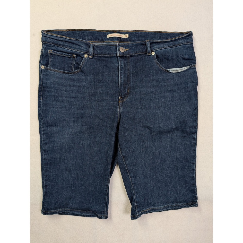 Levis Mens Classic Bermuda Shorts 32 Blue